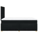 Pat box spring cu saltea, negru, 120x200 cm, textil - WALTI WALTI