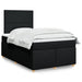 Pat box spring cu saltea, negru, 120x200 cm, textil - WALTI WALTI