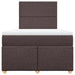 Pat box spring cu saltea, maro închis, 120x200 cm, textil - WALTI WALTI