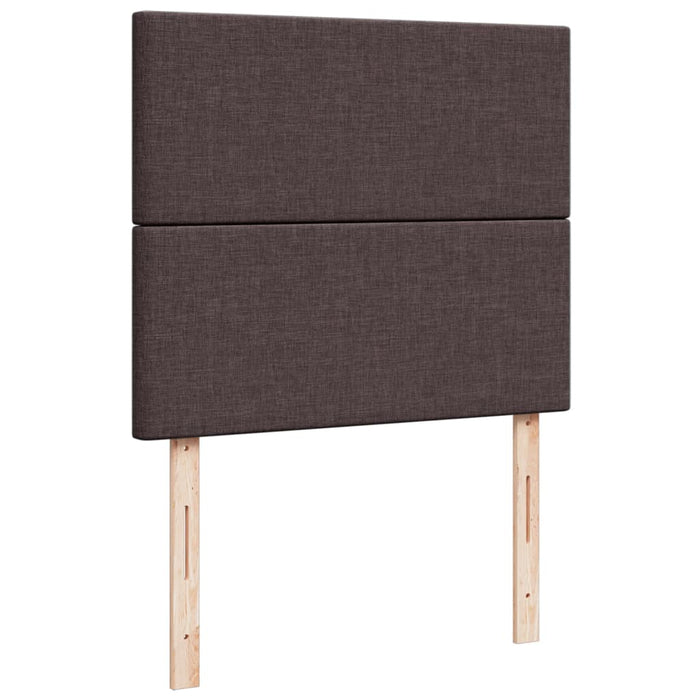Pat box spring cu saltea, maro închis, 120x200 cm, textil - WALTI WALTI