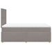 Pat box spring cu saltea, gri taupe, 120x200 cm, textil - WALTI WALTI