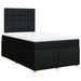 Pat box spring cu saltea, negru, 120x200 cm, textil - WALTI WALTI