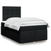 Pat box spring cu saltea, negru, 120x200 cm, textil - WALTI WALTI