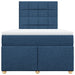 Pat box spring cu saltea, albastru, 120x200 cm, textil - WALTI WALTI