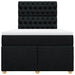 Pat box spring cu saltea, negru, 120x200 cm, textil - WALTI WALTI