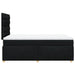 Pat box spring cu saltea, negru, 120x200 cm, textil - WALTI WALTI