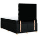 Pat box spring cu saltea, negru, 120x200 cm, textil - WALTI WALTI