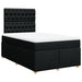 Pat box spring cu saltea, negru, 120x200 cm, textil - WALTI WALTI