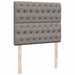 Pat box spring cu saltea, gri taupe, 120x200 cm, textil - WALTI WALTI