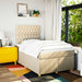 Pat box spring cu saltea, crem, 120x200 cm, textil - WALTI WALTI