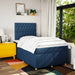 Pat box spring cu saltea, albastru, 120x200 cm, textil - WALTI WALTI