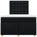 Pat box spring cu saltea, negru, 120x200 cm, textil - WALTI WALTI