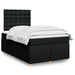 Pat box spring cu saltea, negru, 120x200 cm, textil - WALTI WALTI