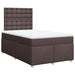 Pat box spring cu saltea, maro închis, 120x200 cm, textil - WALTI WALTI