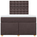 Pat box spring cu saltea, maro închis, 120x200 cm, textil - WALTI WALTI