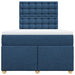 Pat box spring cu saltea, albastru, 120x200 cm, textil - WALTI WALTI