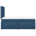 Pat box spring cu saltea, albastru, 120x200 cm, textil - WALTI WALTI