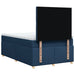 Pat box spring cu saltea, albastru, 120x200 cm, textil - WALTI WALTI