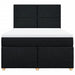 Pat box spring cu saltea, negru, 140x190 cm, textil - WALTI WALTI