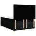 Pat box spring cu saltea, negru, 140x190 cm, textil - WALTI WALTI