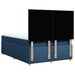 Pat box spring cu saltea, albastru, 140x200 cm, textil - WALTI WALTI