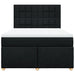 Pat box spring cu saltea, negru, 140x190 cm, textil - WALTI WALTI