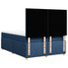 Pat box spring cu saltea, albastru, 140x200 cm, textil - WALTI WALTI
