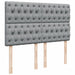 Pat box spring cu saltea, gri deschis, 140x190 cm, textil - WALTI WALTI