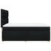 Pat box spring cu saltea, negru, 140x190 cm, textil - WALTI WALTI