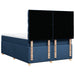 Pat box spring cu saltea, albastru, 140x200 cm, textil - WALTI WALTI