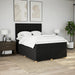 Pat box spring cu saltea, negru, 140x190 cm, textil - WALTI WALTI