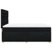 Pat box spring cu saltea, negru, 140x190 cm, textil - WALTI WALTI