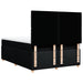 Pat box spring cu saltea, negru, 140x190 cm, textil - WALTI WALTI
