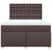 Pat box spring cu saltea, maro închis, 140x200 cm, textil - WALTI WALTI
