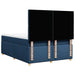 Pat box spring cu saltea, albastru, 140x200 cm, textil - WALTI WALTI