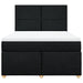 Pat box spring cu saltea, negru, 140x200 cm, textil - WALTI WALTI