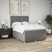 Pat continental cu saltea gri taupe 140x200 cm material textil - WALTI WALTI