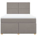 Pat continental cu saltea gri taupe 140x200 cm material textil - WALTI WALTI