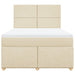 Pat continental cu saltea, crem, 140x200 cm, material textil - WALTI WALTI