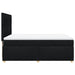 Pat box spring cu saltea, negru, 140x200 cm, textil - WALTI WALTI