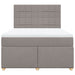 Pat continental cu saltea gri taupe 140x200 cm material textil - WALTI WALTI