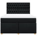 Pat box spring cu saltea, negru, 140x200 cm, textil - WALTI WALTI