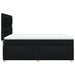 Pat box spring cu saltea, negru, 140x200 cm, textil - WALTI WALTI