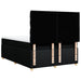 Pat box spring cu saltea, negru, 140x200 cm, textil - WALTI WALTI