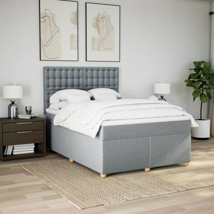 Pat continental, gri deschis, 140x200 cm, material textil - WALTI WALTI
