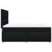 Pat box spring cu saltea, negru, 140x200 cm, textil - WALTI WALTI