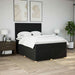 Pat box spring cu saltea, negru, 160x200 cm, textil - WALTI WALTI