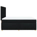 Pat box spring cu saltea, negru, 160x200 cm, textil - WALTI WALTI