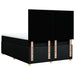 Pat box spring cu saltea, negru, 160x200 cm, textil - WALTI WALTI