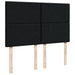Pat box spring cu saltea, negru, 160x200 cm, textil - WALTI WALTI